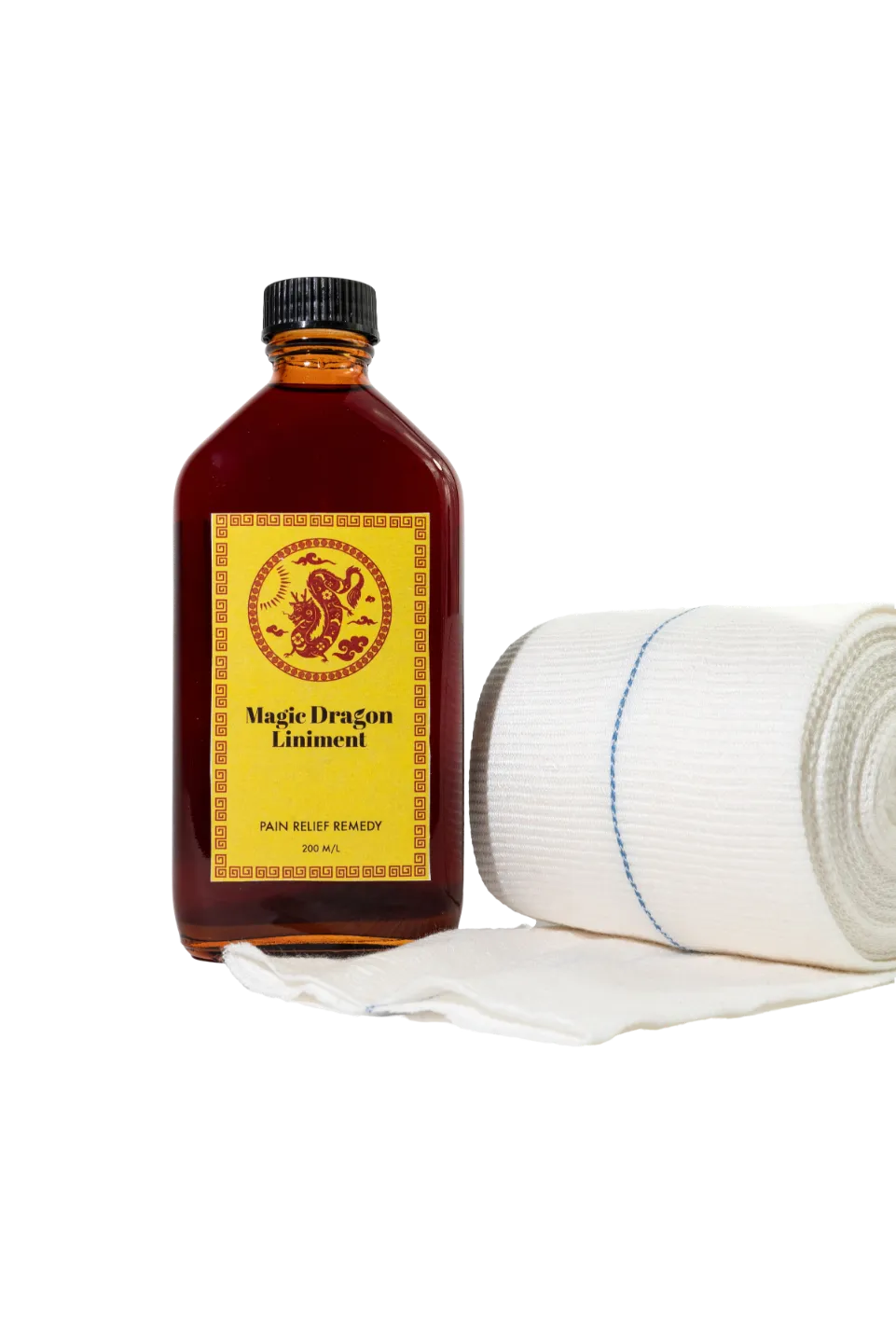 magic dragon liniment plastic top tubular bandage
